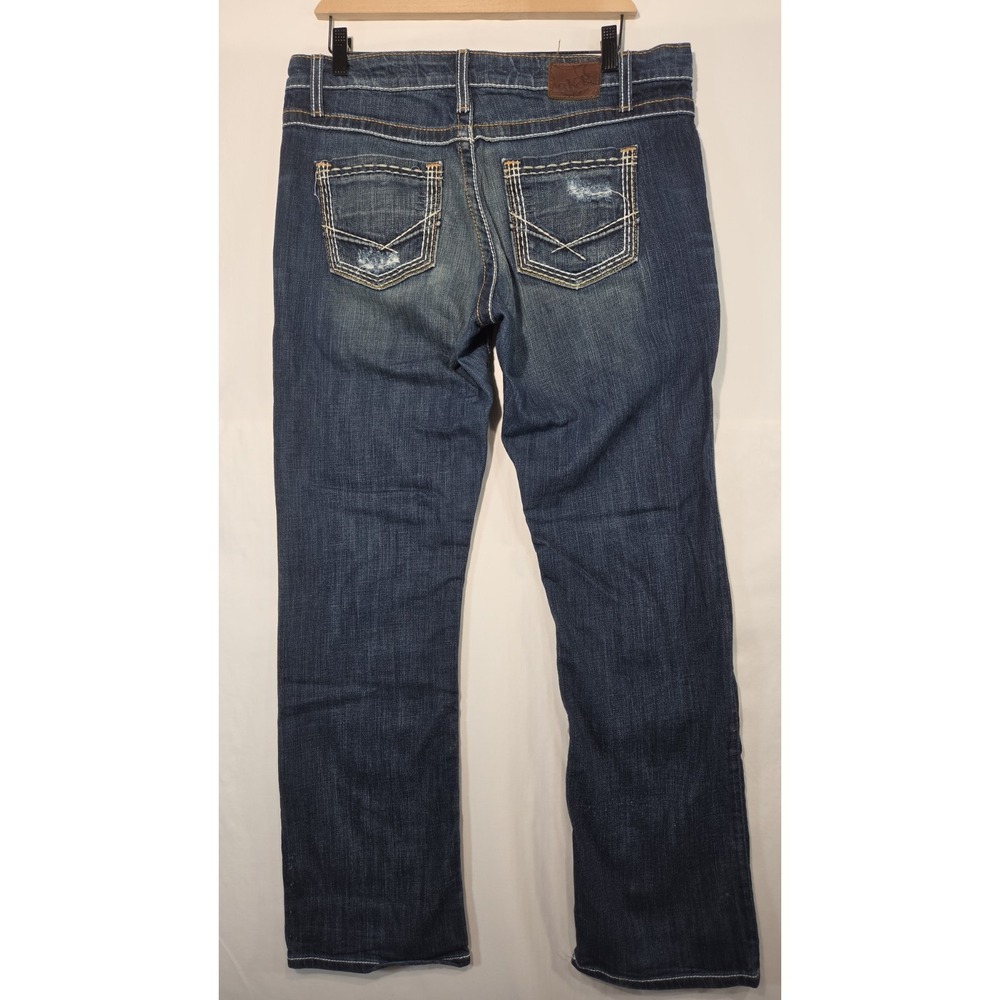 Buckle BKE Tenley Jeans Womens 31x31.5 Bootcut Denim Distressed Stretch Med Wash